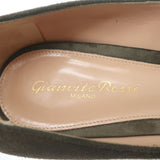 Gianvito Rossi Gianvito 85 Pumps Dark Olive Suede Size 39 Pointed Toe Heels