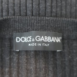 Dolce & Gabbana Ribbed V-Neck Sweater Black Size 42