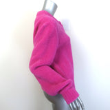 T by Alexander Wang Chenille Tank Top & Cardigan Twinset Fuchsia Size Large