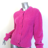 T by Alexander Wang Chenille Tank Top & Cardigan Twinset Fuchsia Size Large