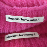 T by Alexander Wang Chenille Tank Top & Cardigan Twinset Fuchsia Size Large