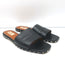 Valentino Soul Rockstud Flat Slide Sandals Black Leather Size 40