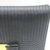 Salvatore Ferragamo Miss Vara Wallet on Chain Black Quilted Leather Crossbody