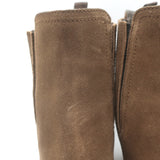 Prada Linea Rossa Gum Sole Chelsea Boots Brown Suede Size 37