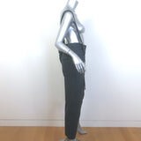 Brunello Cucinelli Monili-Embellished Suspender Trousers Charcoal Size 42