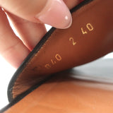 Valentino Soul Rockstud Flat Slide Sandals Black Leather Size 40