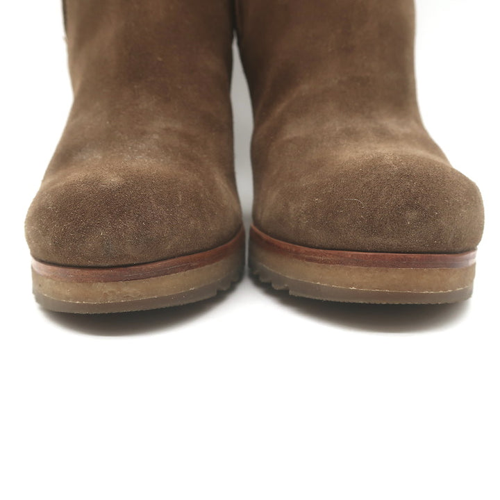 Prada Linea Rossa Gum Sole Chelsea Boots Brown Suede Size 37
