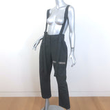 Brunello Cucinelli Monili-Embellished Suspender Trousers Charcoal Size 42