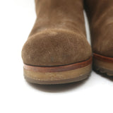 Prada Linea Rossa Gum Sole Chelsea Boots Brown Suede Size 37