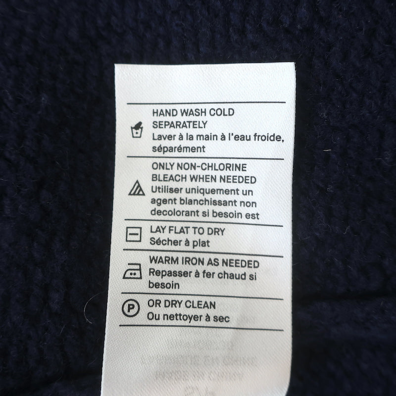 Vince Hooded Cardigan Navy Wool Size Small Open-Front Sweater Jacket
