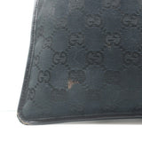 Gucci GG Monogram Canvas Flat Crossbody Bag Black