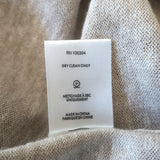 KULE Keanu Palm Tree Sweater Tee Taupe Knit Size Medium Short Sleeve Top