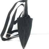 Gucci GG Monogram Canvas Flat Crossbody Bag Black