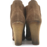 Prada Linea Rossa Gum Sole Chelsea Boots Brown Suede Size 37