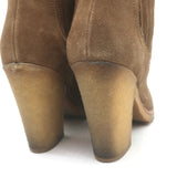 Prada Linea Rossa Gum Sole Chelsea Boots Brown Suede Size 37