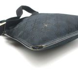 Gucci GG Monogram Canvas Flat Crossbody Bag Black