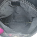 Gucci GG Monogram Canvas Flat Crossbody Bag Black