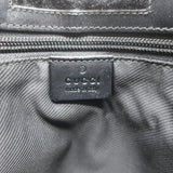 Gucci GG Monogram Canvas Flat Crossbody Bag Black