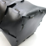 Paco Rabanne Element Medium Bucket Bag Black Leather Shoulder Bag