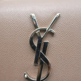 Saint Laurent Kate Small Chain Strap Crossbody Bag Mocha Grained Leather