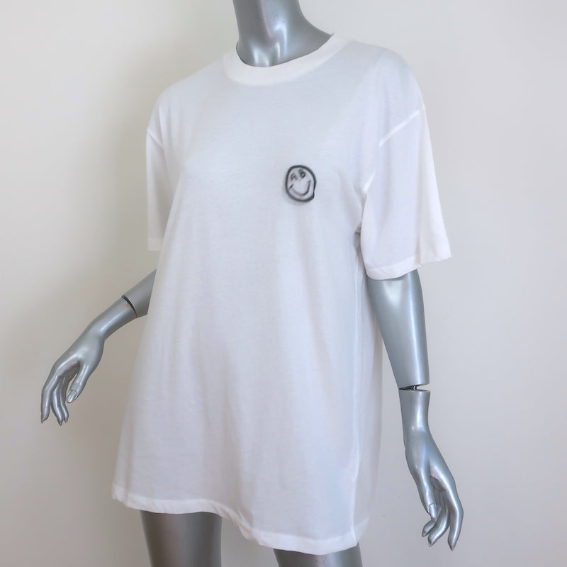 ANINE BING Walker Take A Trip With Me Tee White Cotton Size Medium NEW