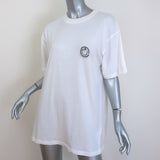 ANINE BING Walker Take A Trip With Me Tee White Cotton Size Medium NEW