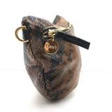 Clare V. Grande Fanny Pack Brown Snakeskin Print Leather