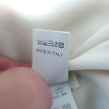 Brunello Cucinelli Two-Tone Sleeveless Jumpsuit Cream/Charcoal Silk Size Medium