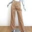 Veronica Beard Mia Wide Leg High Rise Trousers Khaki Stretch Cotton Size 25 NEW