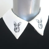 Victoria Beckham x Target Bunny Collar Dress Black Crepe Size Medium