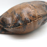 Clare V. Grande Fanny Pack Brown Snakeskin Print Leather