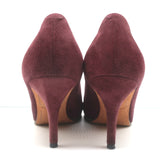 Givenchy Pumps Burgundy Suede Size 38.5 Pointed Toe Heels