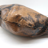 Clare V. Grande Fanny Pack Brown Snakeskin Print Leather