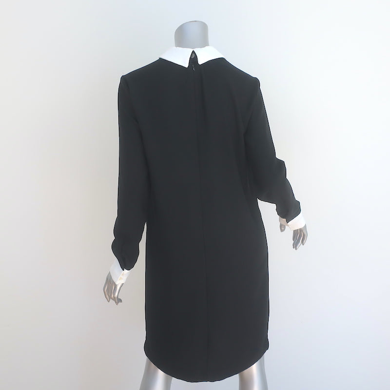 Victoria Beckham x Target Bunny Collar Dress Black Crepe Size Medium