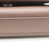 Saint Laurent Kate Small Chain Strap Crossbody Bag Mocha Grained Leather