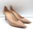 Christian Dior D-Moi Pumps Nude Patent Leather Size 38.5 Pointed Toe Heels