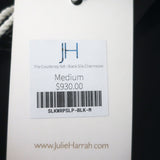 Julie Harrah The Courteney Slip Dress & Top Set Black Charmeuse Size Medium NEW