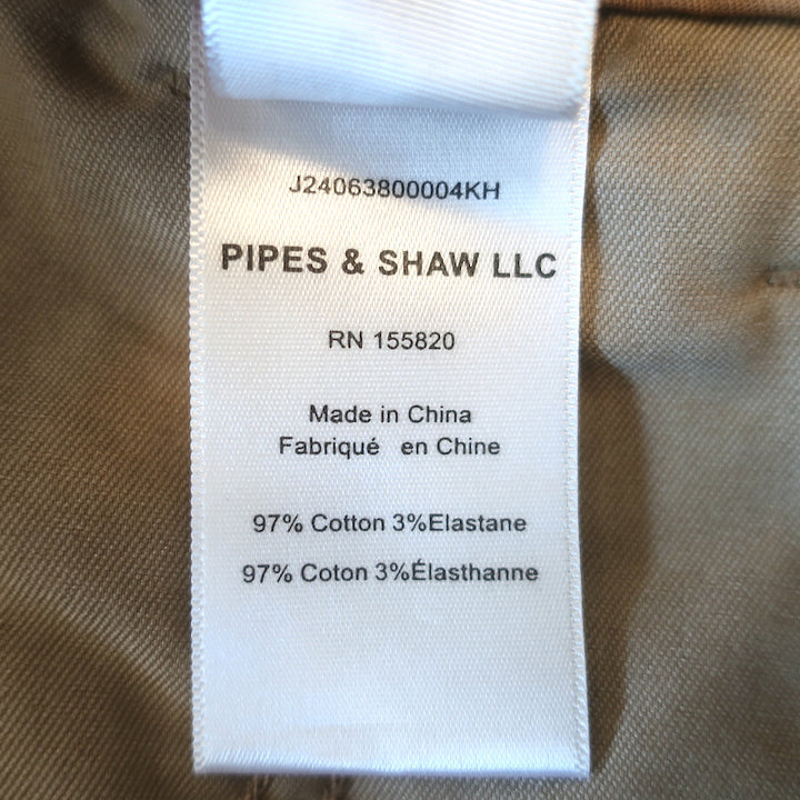 Veronica Beard Mia Wide Leg High Rise Trousers Khaki Stretch Cotton Size 25 NEW