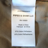 Veronica Beard Mia Wide Leg High Rise Trousers Khaki Stretch Cotton Size 25 NEW