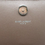 Saint Laurent Kate Small Chain Strap Crossbody Bag Mocha Grained Leather