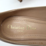Christian Dior D-Moi Pumps Nude Patent Leather Size 38.5 Pointed Toe Heels