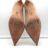 Christian Dior D-Moi Pumps Nude Patent Leather Size 38.5 Pointed Toe Heels