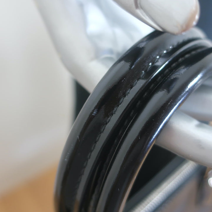 Louis Vuitton Epi Patent Leather Alma GM Bag Black