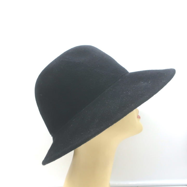 Roberto Cavalli Wide Brim Felt Hat Black Size Small