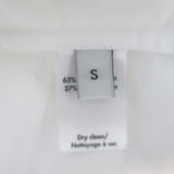 Co Essentials Tiered Midi Shirt Dress White Poplin Size Small