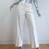 Burberry Satin-Trimmed Tuxedo Ivory Stretch Wool Size 38/40 Jacket & Pants Suit