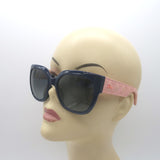 Christian Dior MyDior3R Cannage Quilted Oversize Sunglasses Navy & Pink