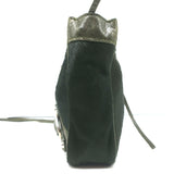 Balenciaga City Pouch Olive Green Calf Hair & Leather Mini Clutch Bag