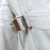 Gucci Leather Bomber Jacket Cream Size 40