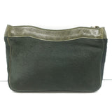 Balenciaga City Pouch Olive Green Calf Hair & Leather Mini Clutch Bag